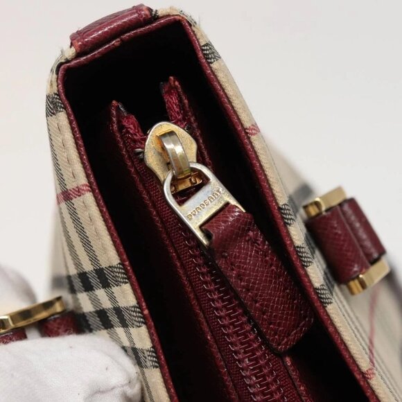 BURBERRY Nova Check Tote Bag Canvas Beige Auth - Picture 12 of 16